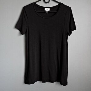 2/$13 Old Navy Black Scoop Neck Tunic - Size Small